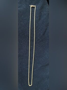 14 karat yellow gold rope chain